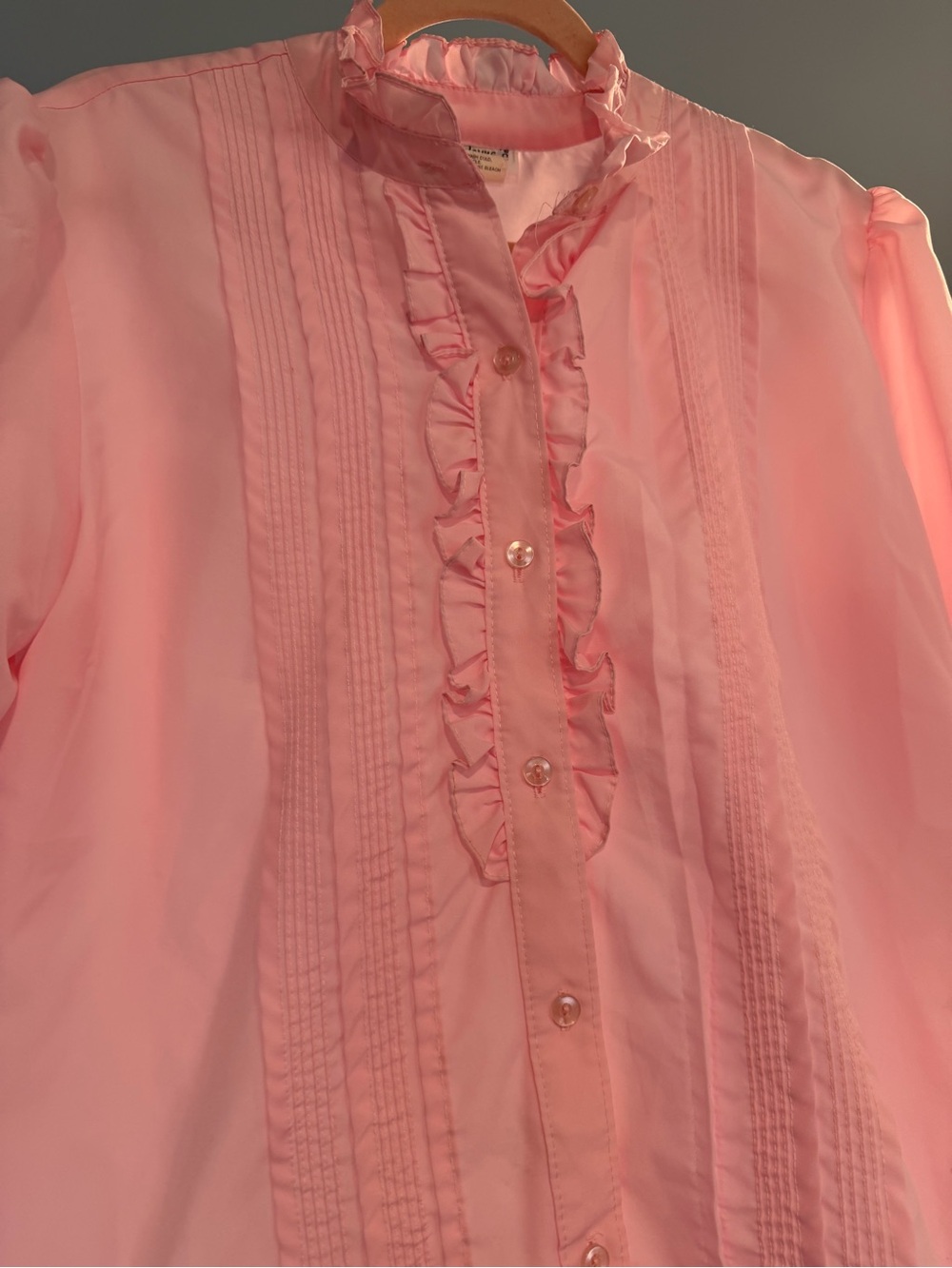 Vicky Wayne’s Vintage Ruffle Front Blouse
